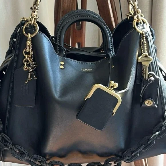 COACH Kisslock Pouch Necklace - Picture 4 of 4